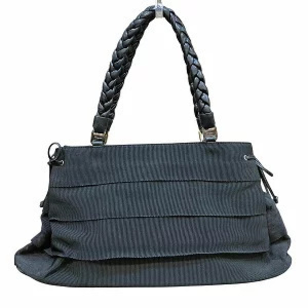Salvatore Ferragamo Vara Canvas x Leather Bag Handbag